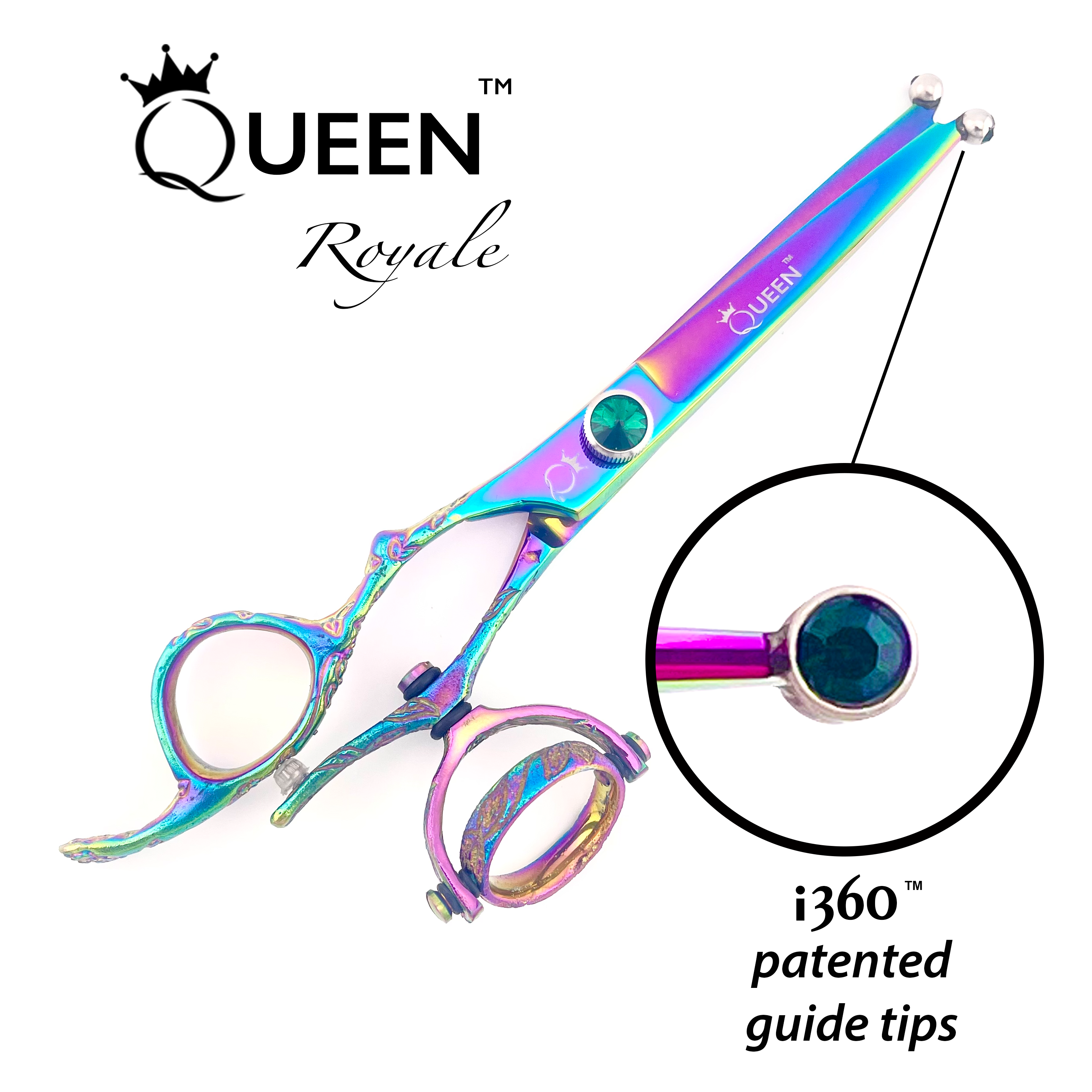 Queen Royale i360 Double Swivel Shears-Left Hand