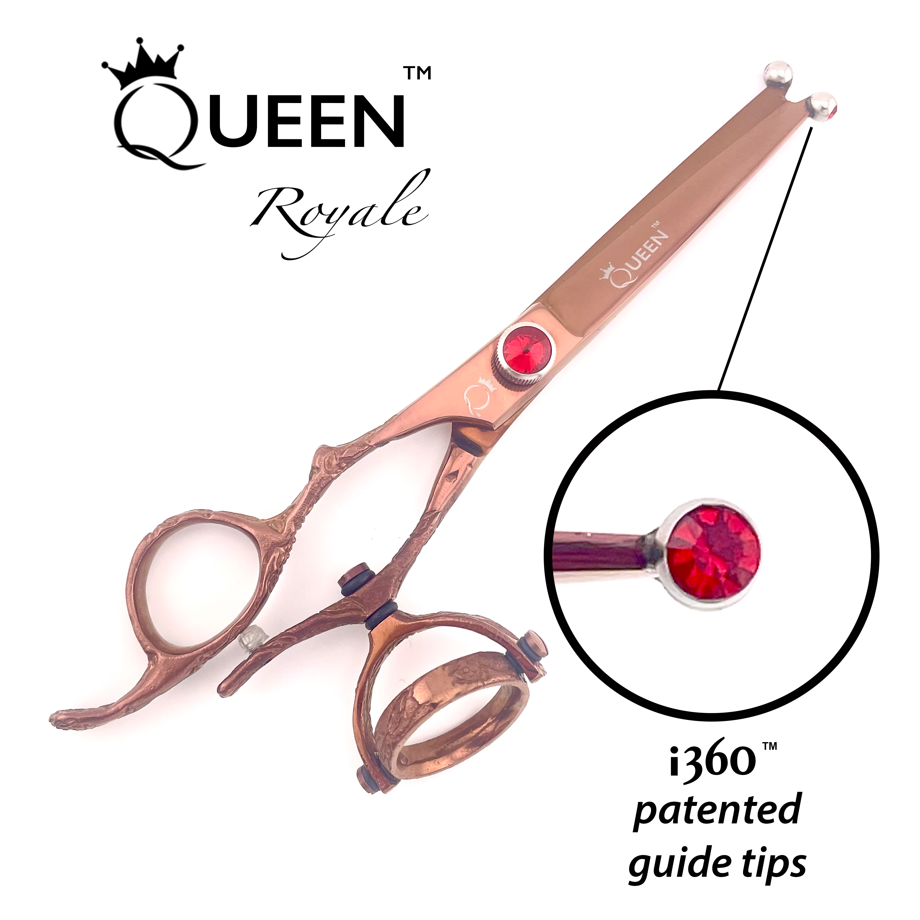 Queen Royale i360 Double Swivel Shears-Left Hand