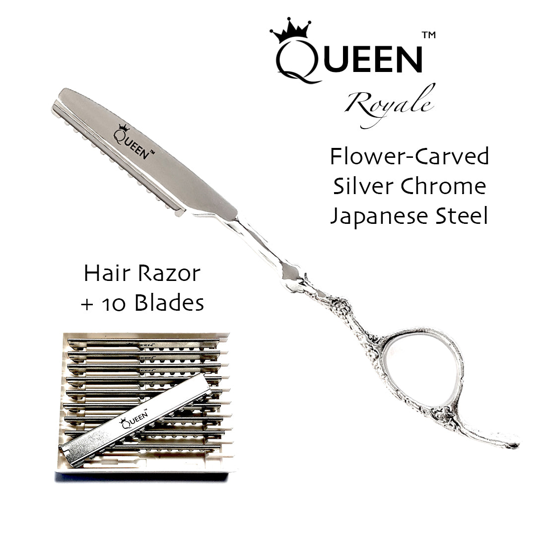 Queen Royale Hair Razor+ Blades